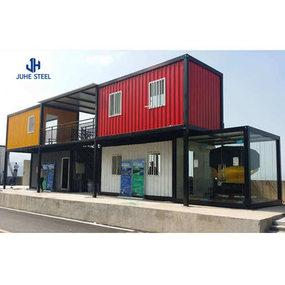 Hotel Flat Pack Container Huis Prefab 20ft Mobiele Opvouwbare Slide Out Stalen Structuur