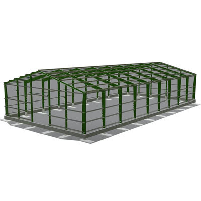 Apex Roof Prefab Metal Garden Shed voor Q235B/Q345B Low Carbon Steel Structure