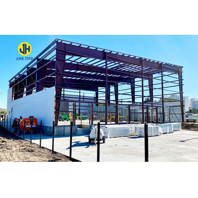 Apex Roof Prefab Metal Garden Shed voor Q235B/Q345B Low Carbon Steel Structure