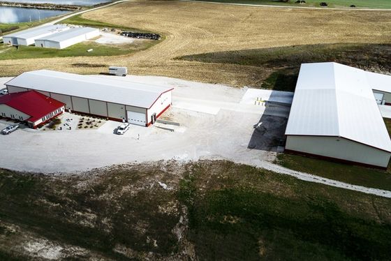 Laagkoolstofstaal Q235B/Q345B Gebouw Staalstructuur Frame Entrepot Draagbaar magazijn