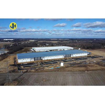 Laagkoolstofstaal Q235B/Q345B Gebouw Staalstructuur Frame Entrepot Draagbaar magazijn