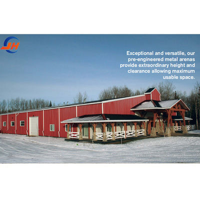 Indoor Horse Riding Arena Hall Paard stabiel met zware staal landbouw prestaties