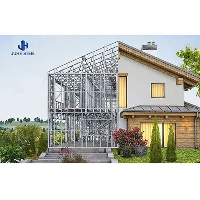 Schuifdeur Prefab Steel Frame Structure Huis Kits Villa met Aluminium Alloy Venster