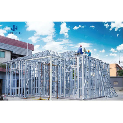 Schuifdeur Prefab Steel Frame Structure Huis Kits Villa met Aluminium Alloy Venster