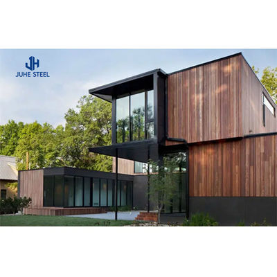 Home Prefab Container Huis met solide H-vormige stalen balk en sandwich paneel deur