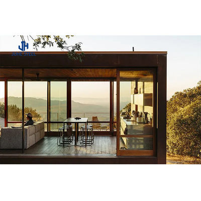 Home Prefab Container Huis met solide H-vormige stalen balk en sandwich paneel deur