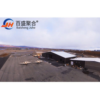 ISO9001 2008/CE/BV gecertificeerde staalstructuur hangar voor commerciële en particuliere jets