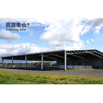 Staalhouderij Prefab staalstructuur Geitenboerderij Schapenbescherming Schuur Huis met H-balken