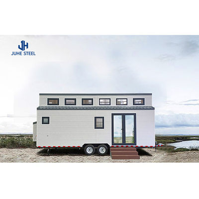 Gepersonaliseerde kleur CAD / 3D prefab huis voor luxe moderne twee verdiepingen tellende containergebouwen
