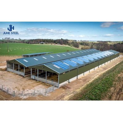 Purlin C/Z gegalvaniseerd staal Q235 geprefabriceerde modulaire staalstructuur koeienhok