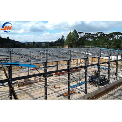 Q355B Metalen frame structuur voor grote ruimte staal structuur Workshop verwerkingsbehoeften