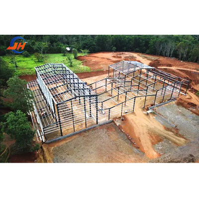 Overzeese markt Prefab Steel Structure Workshop met C.Z Shape Steel Channel Purlin