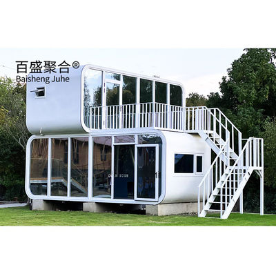 Villa 20ft 40ft Outdoor Modern Populair Prefab Huis Kleine Huis Mobiele Werkhuis Kantoor Pod Apple Cabin