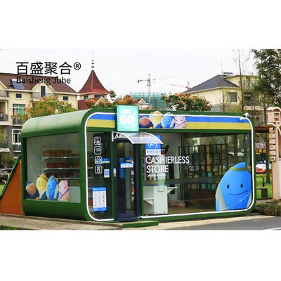 Custom Modern Steel Portable Space Capsule House met Keuken Prefab Container House 40ft