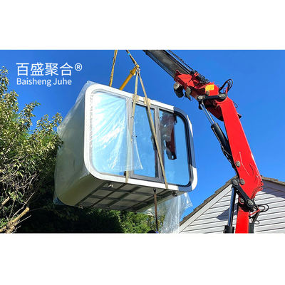 Custom Modern Steel Portable Space Capsule House met Keuken Prefab Container House 40ft