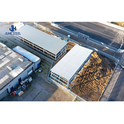 Lichte staal Q345 Q235 Hoofdframe gegalvaniseerd geprefabriceerd breedspannend gebouw
