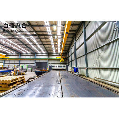 Bouw van gefabriceerde staalconstructies met gefabriceerde staalconstructie met metalen frame
