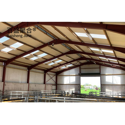 Sandwichpaneel dakdak staalstructuur veehouderij stal schuren huis voor geiten / schapen