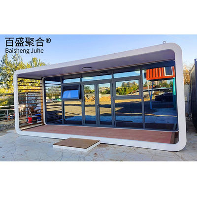 Prefab Space Capsule House voor Hotel Villa Moderne modulaire Apple Cabin Container House