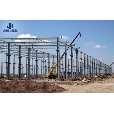 Lichte staalconstructie magazijn met zelfopslag dakraamwerken en geprefabriceerd frame