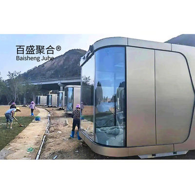 Villa Container Huizen Op maat gemaakte dubbel glas mobiele ruimtecapsule hut hotel