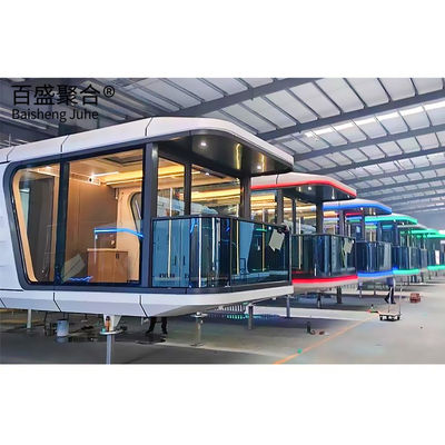 Villa Container Huizen Op maat gemaakte dubbel glas mobiele ruimtecapsule hut hotel