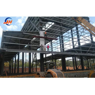 Decoiling service en solide H-vormige staalbalk hoofdframe voor op maat gemaakte metalen gebouwen