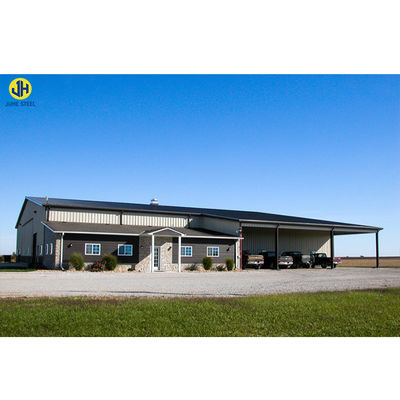 Huizen met staalframe met koolstofarme staal Q235 Q345 Hoofdstructuur