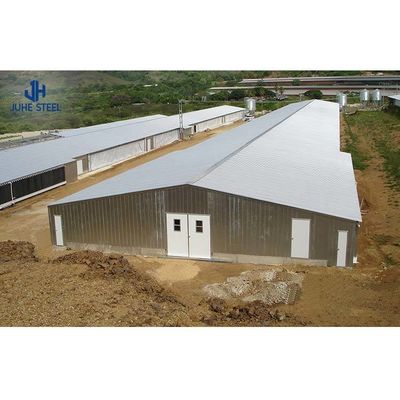 Geprefabriceerde kippenboerderijen, met op maat gemaakte kleuren, van staal, voor economische doeleinden