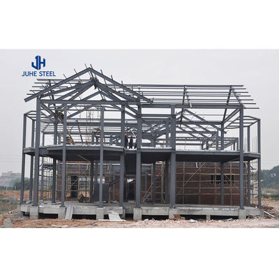 Q235Q345 Staalstructuur Prefab huis met snelle installatie en koolstofarm materiaal