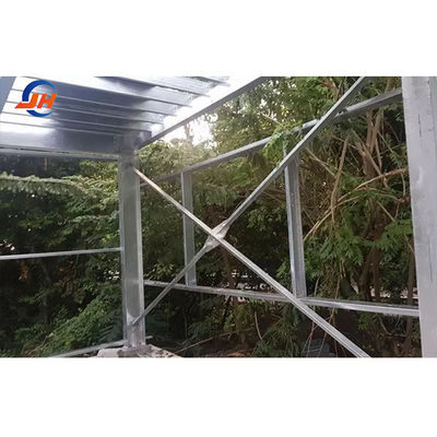 Stalen metalen frame structuur aangepast kleur prefab magazijn voor werkplaats en lay-out