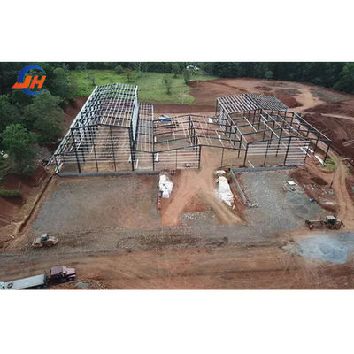 Aluminiumlegeringsruit Prefabricated Pre-engineered Steel Structure Werkplaats Gebouw voor voederverwerking