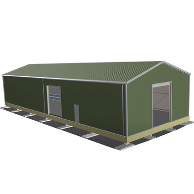 Heavy-Duty vee schuur ontwerp Prefab staal koe paard stabiel voor werkplaats efficiëntie