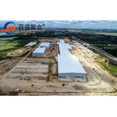 Staalconstructie Werkplaats magazijn Groot span geprefabriceerd gebouw voor bouw