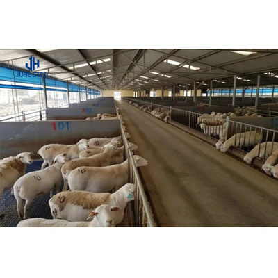 Moderne geitenstal geprefabriceerde staalconstructie koeienstal boerderij met lasdienst