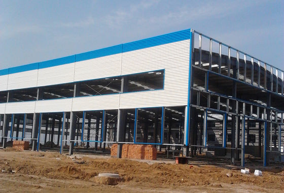 Grote breedte voorgebouwd licht I-straal magazijn bouw met aluminium-gelegeerd raam
