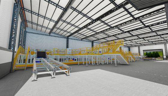Grote breedte voorgebouwd licht I-straal magazijn bouw met aluminium-gelegeerd raam