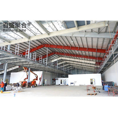 Q235 Q355B Large Metal Sheds Workshops Painted Surface Treatment