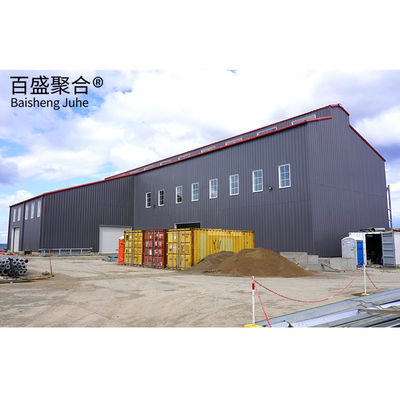Q235 Q355B Large Metal Sheds Workshops Painted Surface Treatment