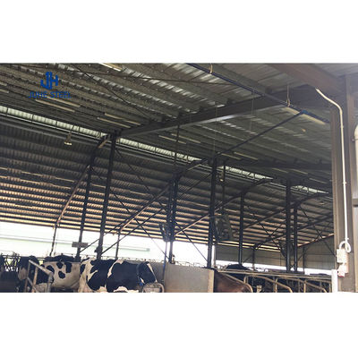 Hoog flexibele lichtstaalstructuur Vee tent voor veestapel Lengte 60-200m
