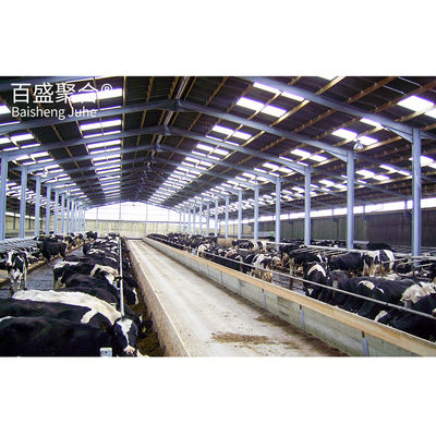 Warm gegalvaniseerd staal Varkenshuis en vee / koeien / schapen schuren staal pluimvee schuren constructieframes