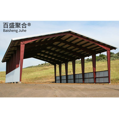 Staal geframeerde landbouwgebouwen Metalen boerderijschuur Q235B/Q345B