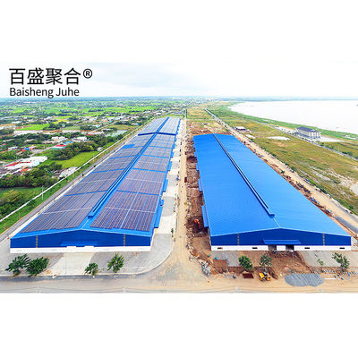 Isolatie-sandwichpaneel staalstructuur prefab schuren voor Chinese fabricage magazijn