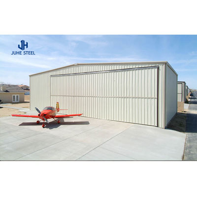 Lichte staalstructuur Vliegtuig Hangar Metalen frame voor Hangar Moderne op maat