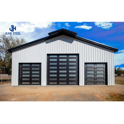 Q235B/Q345B Metalen garageschuurgebouw met geprefabriceerde structuur van koolstofarme staal