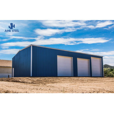 Q235B/Q345B Metalen garageschuurgebouw met geprefabriceerde structuur van koolstofarme staal