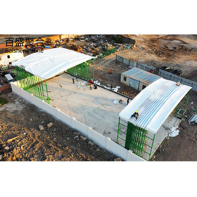 Staalmateriaal Intrekbaar Carport Opvouwbaar Garage Awning Tent voor Caravan en Carport
