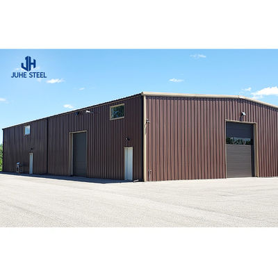 Laagkoolstofstaal Makkelijk te monteren Metalen Carports Schuur Dakontwerp Structurele staal Auto Garage