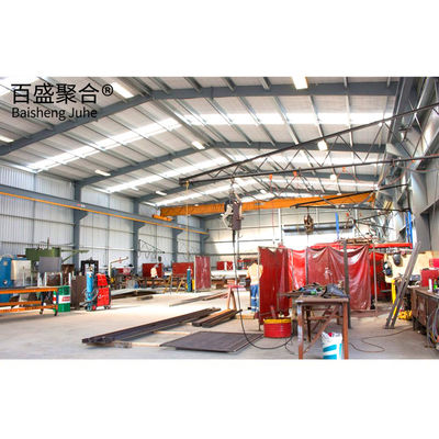 Large Span Construction Solid H Shape Steel Beam Metal Workshops And Garages