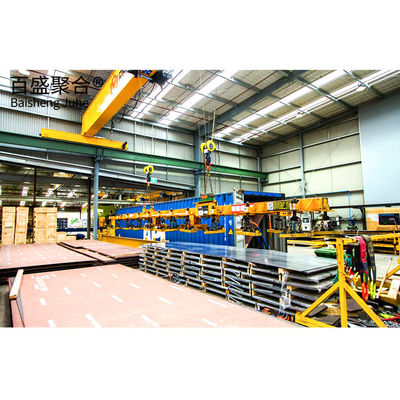 Large Span Construction Solid H Shape Steel Beam Metal Workshops And Garages
